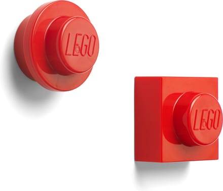 LEGO - Magneet Set van 2 Stuks - Kunststof - Rood