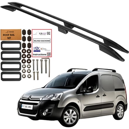 Dakrails Peugeot Partner Citroen Berlingo II 2 Vanaf 20072018 Zwart