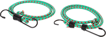 Bagagespanner 2 stuks - Spanbanden Elastisch - Bagage Vervoeren - Duurzaam Rubber - 80 cm - Groen Rood
