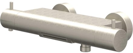 IVY Bond Badthermostaatkraan opbouw cooltouch met cascade uitloop Geborsteld nickel PVD