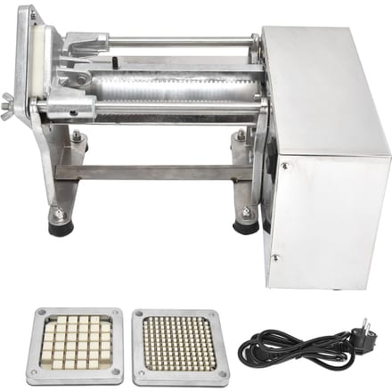 Elektrische Frietmachine Aardappel Fruit Groente Snijmachine voor Keuken gray