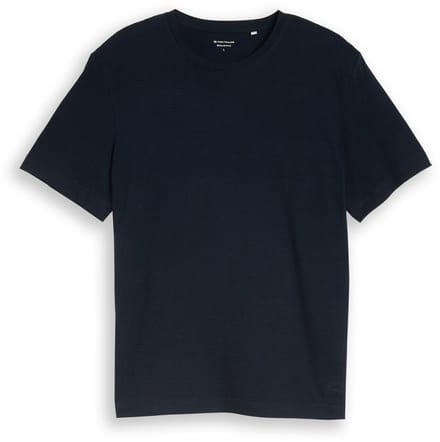 Tom Tailor - T-shirt van katoen - Maat XL - sky captain blue