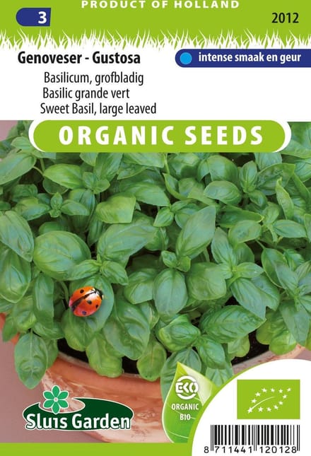 Sluis Garden - Basilicum Genoveser Aton Biologisch (Ocimum basilicum)
