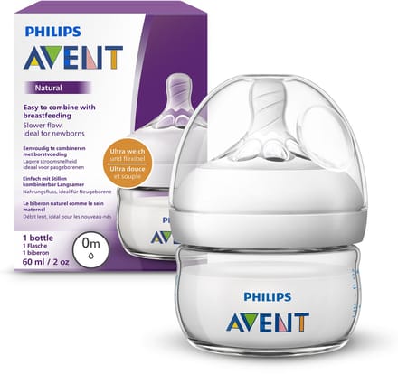Philips Avent Natural babyfles - langzame flow - 60ml - SCF039/17