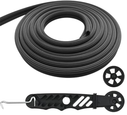 Rubberen Bies Zwart 10 Meter Ø 5 mm voor Vliegennet en Muggennet