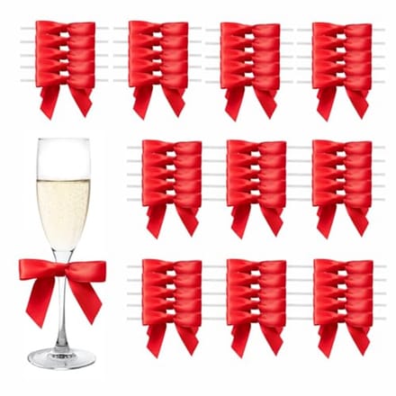 50 Stuks Rode Geschenkstrikken voor Cadeau en Decoratie