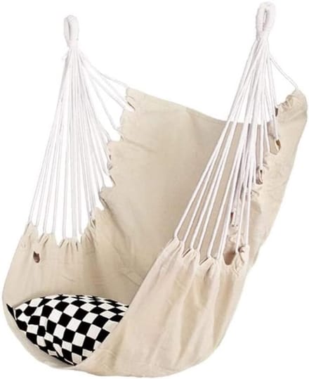 Hangmat - Kampeerstoel - Ontspannen Buiten - Ademend Sneldrogend - 25x28 cm - Abrikoos Wit