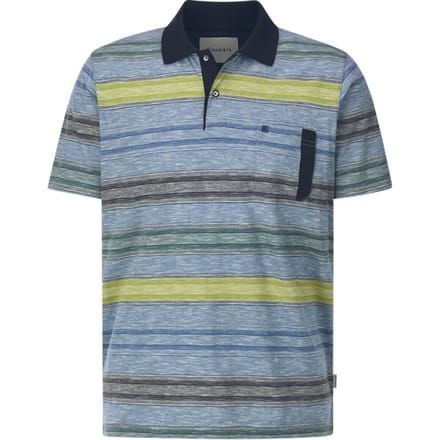 Babista herren Poloshirt - 56/58 - blauw - Plus Size