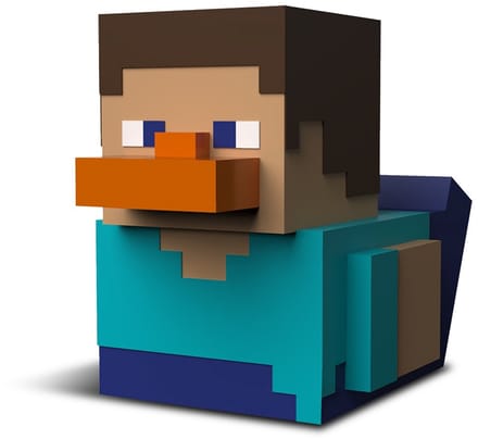 Numskull - Best of TUBBZ Boxed Badeend - Minecraft - Steve - 9cm