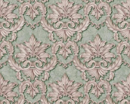 Groen klassiek behang exclusief 34370-5