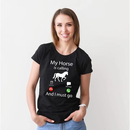 T-shirt dames York Horses Calling