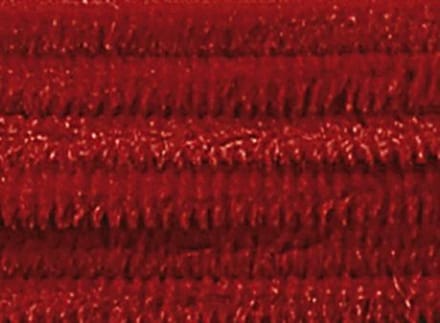 Chenilledraad Folia 50cm lang - 10 stuks donkerrood