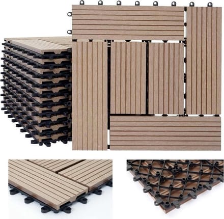 WPC hout vloertegel 11 stuks