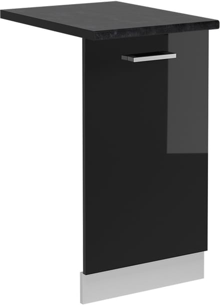 Vicco R-Line Vaatwasserfrontpaneel – 45 cm, WB Antraciet Zwart hoogglans