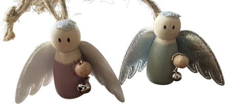 Kerstengeltje Blauw I Handmade