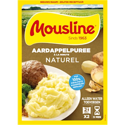 Aardappelpuree á la minute Naturel