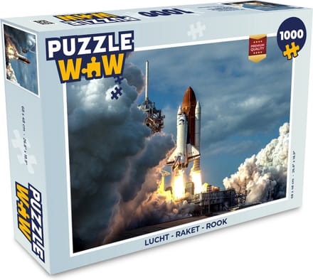 Puzzel Lucht - Raket - Rook - Legpuzzel - Puzzel 1000 stukjes volwassenen