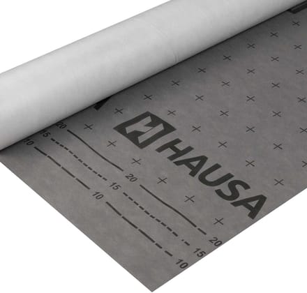 Onderspanbaan - Onderdakbaan Bekistingsbaan - Dakbescherming - Hoogdiffusie-open drielaags - 1.5m x 25m - Grijs
