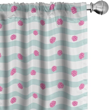 ABAKUHAUS Abstrakt – Gordijnen 2x75x175 cm – Microvezel – Licht zeeschuimroze