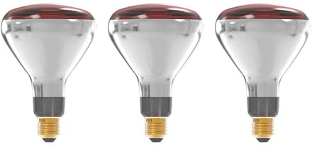 Technik Infrarood Warmtelamp R125 E27 - 250W - Half Rood - Dimbaar - 3 stuks
