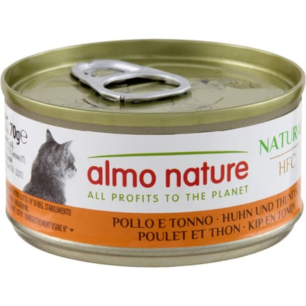 24x70g Kip & Tonijn Almo Nature Kattenvoer