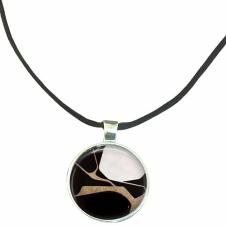 Ketting-Sharon-Zwart wit 2.5 cm Verstelbaar - Charme Bijoux