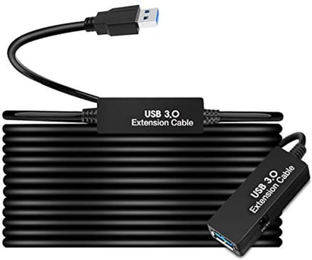 USB 3.0 Verlengkabel Mannelijk naar Vrouwelijk - SuperSpeed (15 m)