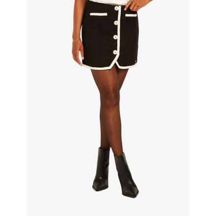 Josh V Dames rok noreen boucle zwart