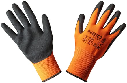 Grupa Topex Nitril Werkhandschoenen - Polyester - Maat 9 - CE Markering