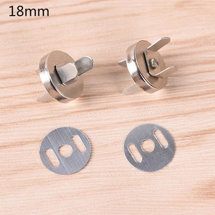 Lot de 10 fermoirs magnétiques pour sac à main 18MM beige