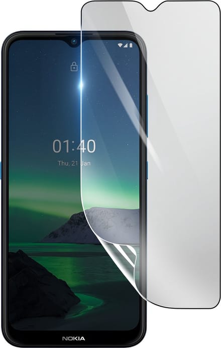3mk, Geschikt voor Nokia 1.4, Schokbestendige Hydrogel Screenprotector, Transparant