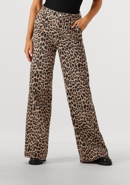 Catwalk Junkie Tailored Leopard Jeans Jeans Dames - Broek - Bruin - Maat 30