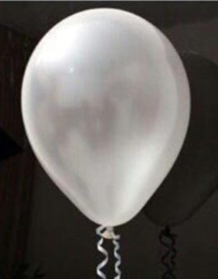 18 stuks Witte parelmoer metallic ballon 30 cm hoge kwaliteit