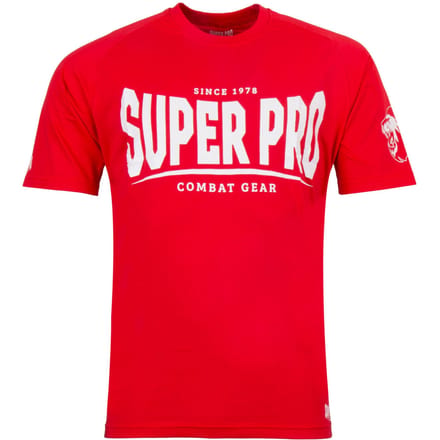 Super Pro T-Shirt S.P. Logo Rood/Wit Extra Large