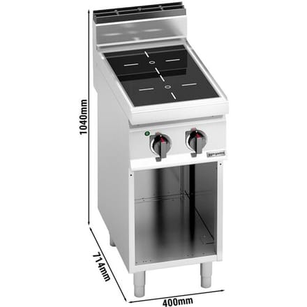 GGM Gastro Infrarotherd - 6,4 kW - 2 Kochfelder Zilver