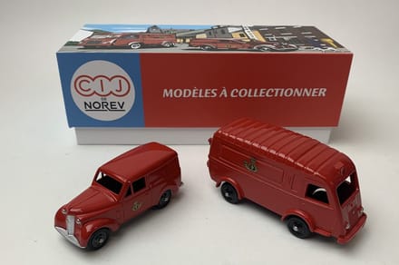 Coffret Renault 1000kgs en Renault Dauphinoise Belgian Post, set 2 autos, Norev CIJ C36102