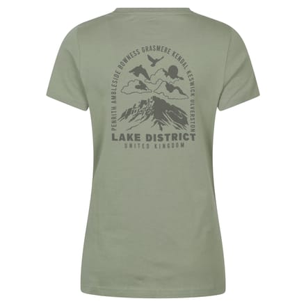 Mountain Warehouse Dames Lake District Sunset T-Shirt (Khaki Groen)