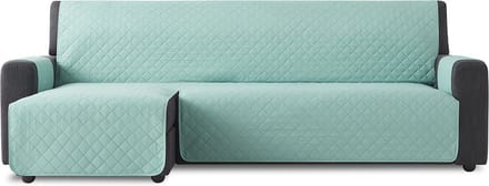 Duo quilt Chaise Longue Links - Bankbeschermer - 280cm breed - Jade - OekoTex keurmerk