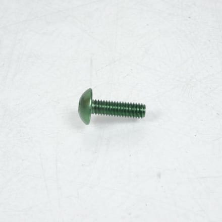 Vis Dôme large BTR 4mm M6 pas 100 20mm anodisé Vert 3AS Racing pour moto Neuf