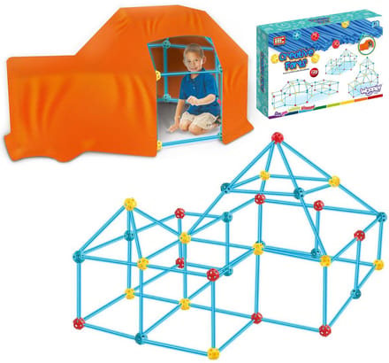 WOOPIE Grote Bouwblokken Tentenset Rietjes Buizen 128 el.