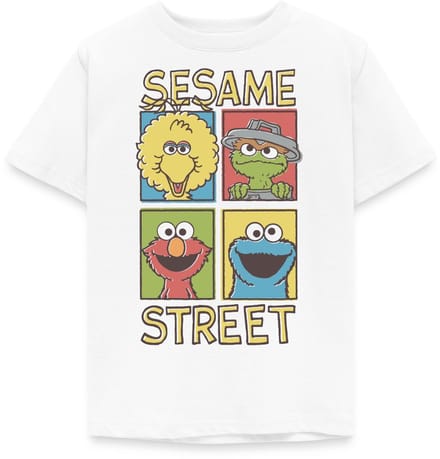 Sesamstraat Bibo Oscar Elmo Koekiemonster T-Shirt Kinderen