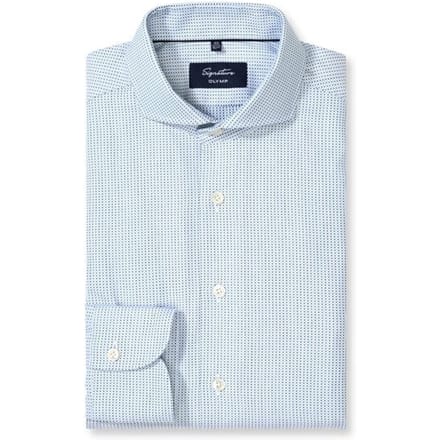 OLYMP Signature Overhemd, Tailored Fit, Signature Cutaway, Bleu