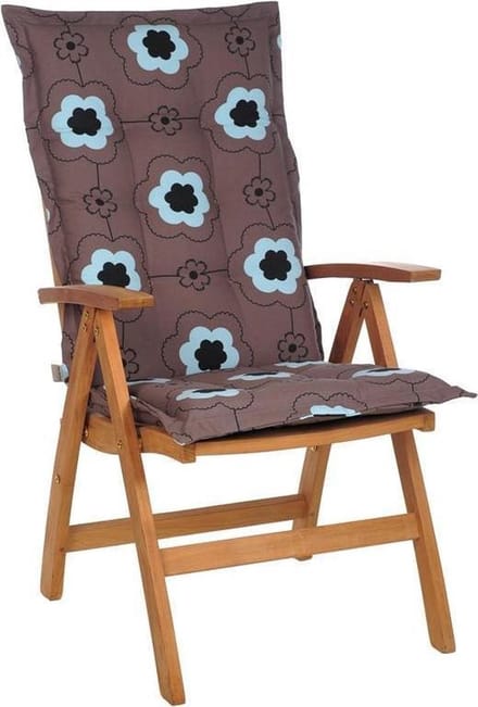 Tuinkussen Hoge Rug Must