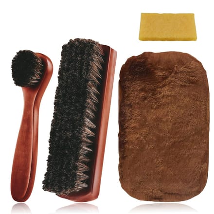 Golden crown - Schoenborstels set - Paardenhaar - Zacht en effectief