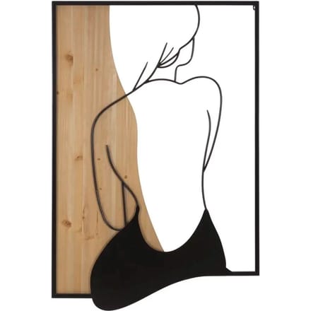 Wandpaneel Beauty Iron & Wood 60x2x90