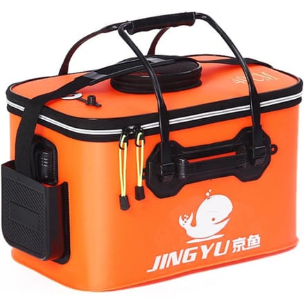 Seau de pêche pliable et portable, idéal pour le camping ou les voyages 30 orange