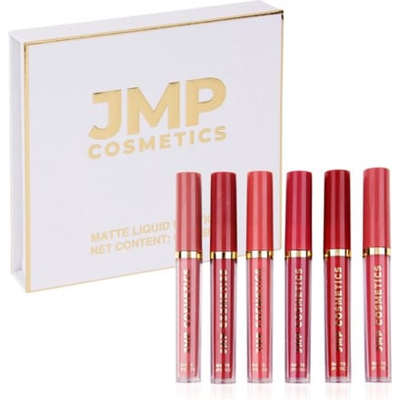 Matte Liquid Lipstick Set - 6 Kleuren Dark Nude - Lipgloss - Lippenstift - Vegan - Waterproof