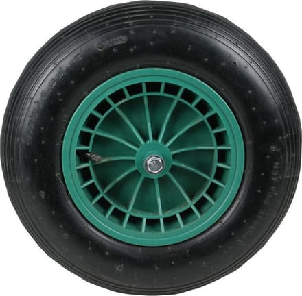 MM Wiel Kunststof Velg Groen As 13 Centimeter