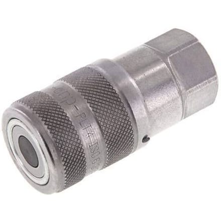 Stalen DN 6.3 Vlakdichtende Koppeling Snelkoppeling G 1/4 inch Binnendraad ISO 16028 D 16.2mm