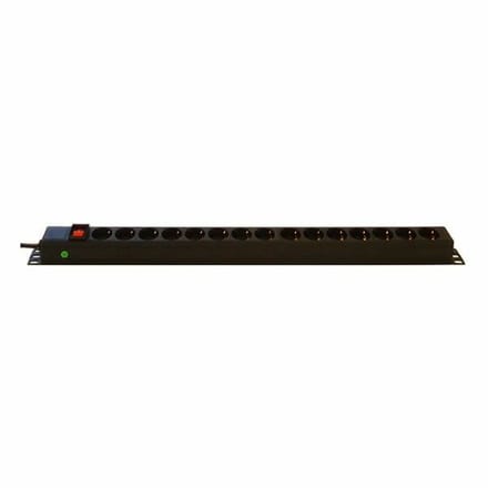 DSIT 15 voudige stekkerdoos voor verticale montage - geschikt voor serverkast - patchkast en flightcase